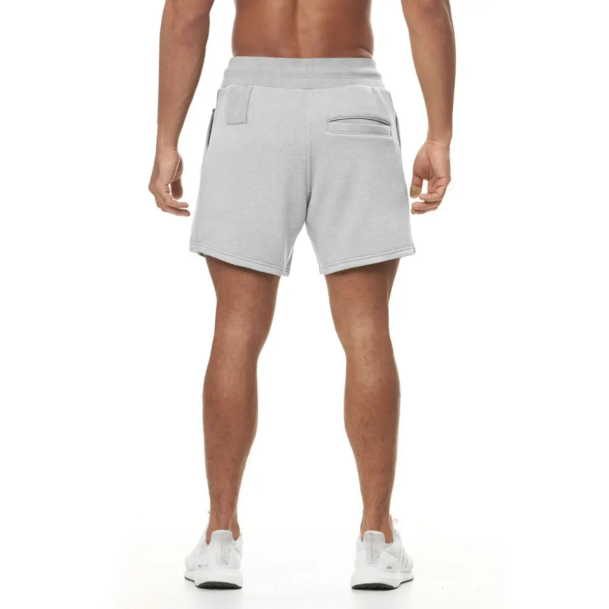 Men's Brown Cotton Shorts with Drawstring Waist — feature 25