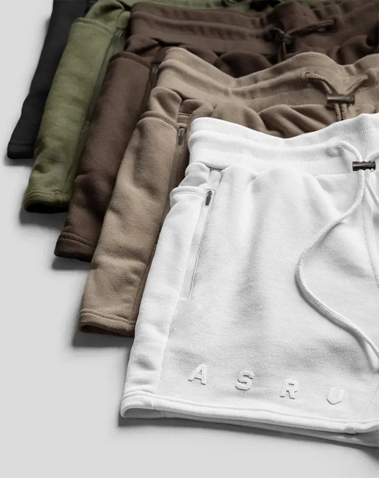 Men's Brown Cotton Shorts with Drawstring Waist — feature 27
