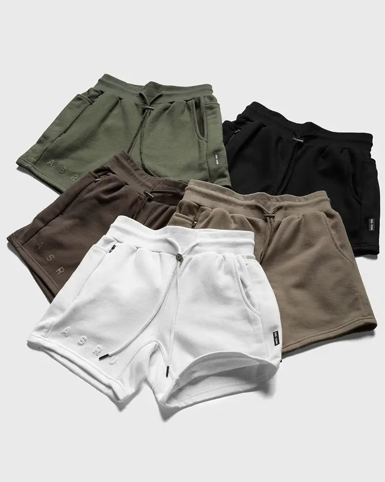 Men's Brown Cotton Shorts with Drawstring Waist — feature 28