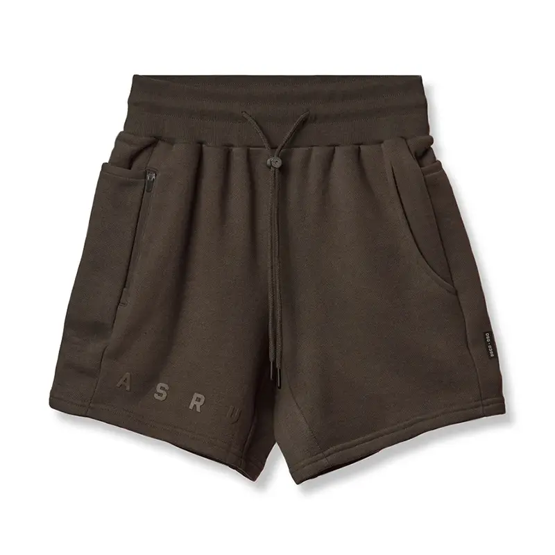 Men's Brown Cotton Shorts with Drawstring Waist - Image 12