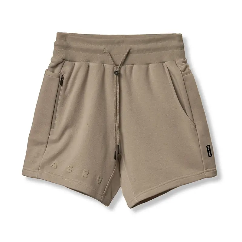 Men's Brown Cotton Shorts with Drawstring Waist - Image 5