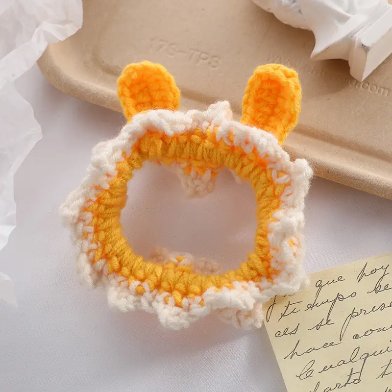 Yellow Knitted Knot Bracelet for Women - Image 2