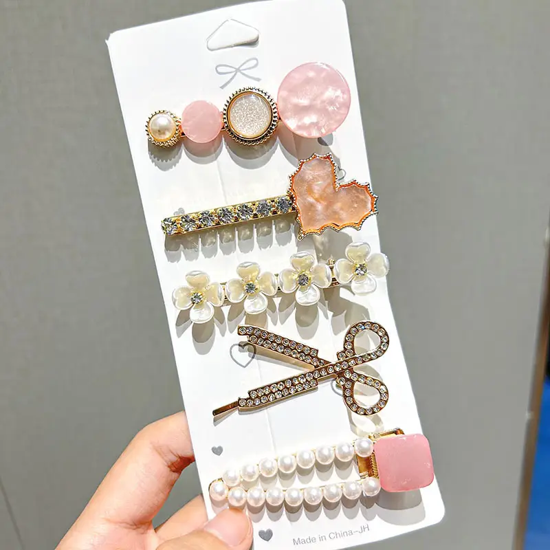 Pearl Hair Accessories Set for Women - Image 4