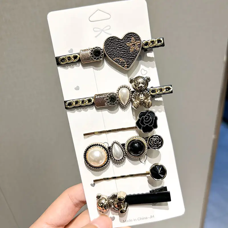 Pearl Hair Accessories Set for Women - Image 6