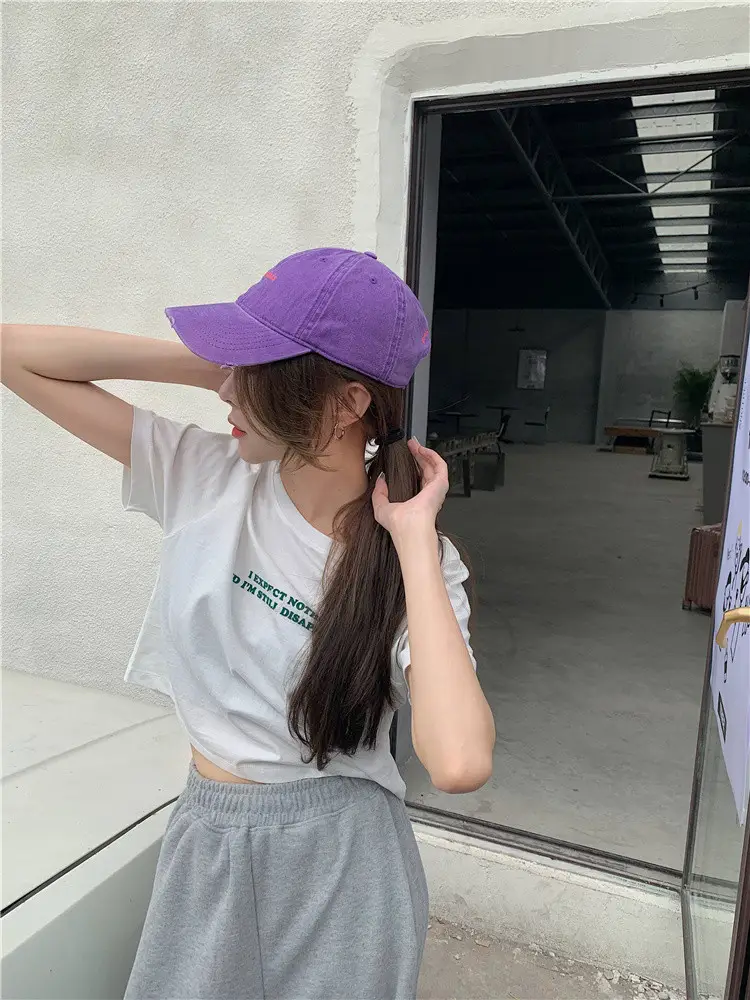 2025 Summer Women Loose Printed T-Shirt White Exposed Midriff — feature 6