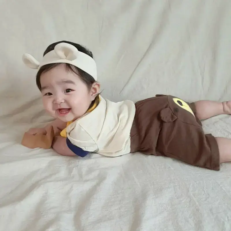 2026 Korean Baby Bear Pp Shorts Set for Boys Girls - Image 8