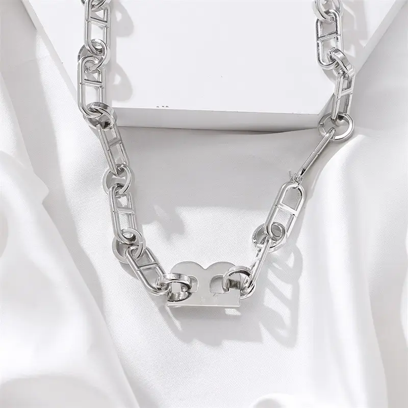 Mu Shang B-Letter Necklace for Women Cold Chain Style - Image 5