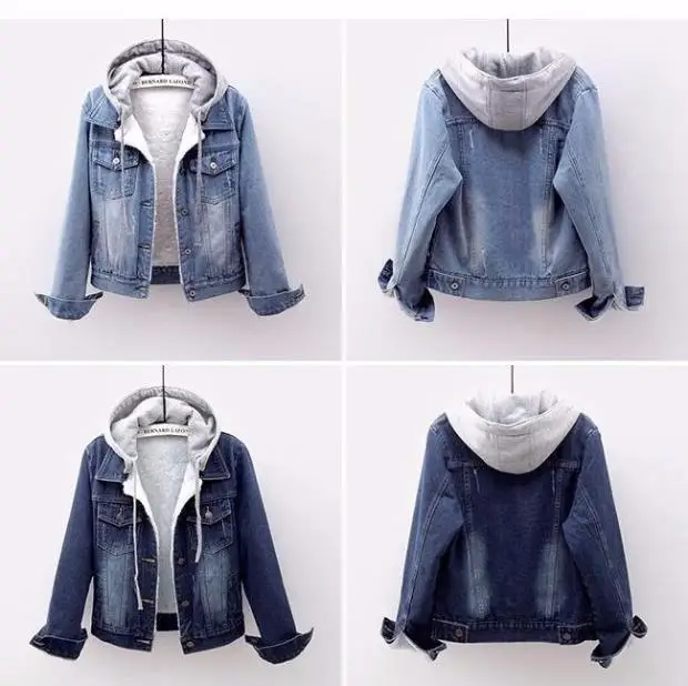 Women Denim Short Jacket with Fringe Trim 2025 Spring - Image 12