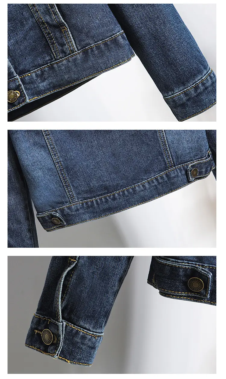 Women Denim Short Jacket with Fringe Trim 2025 Spring — feature 20
