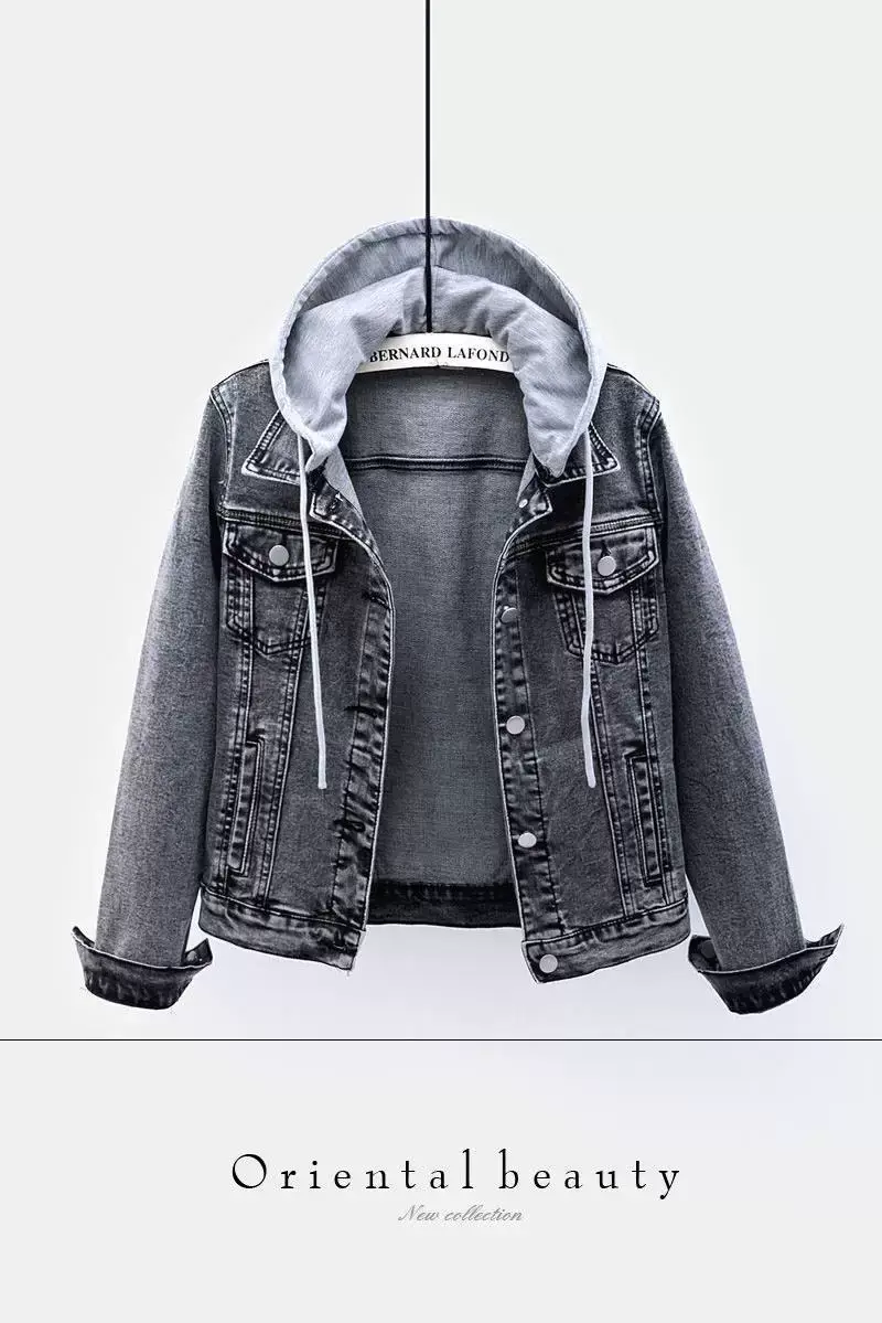 Women Denim Short Jacket with Fringe Trim 2025 Spring — feature 21