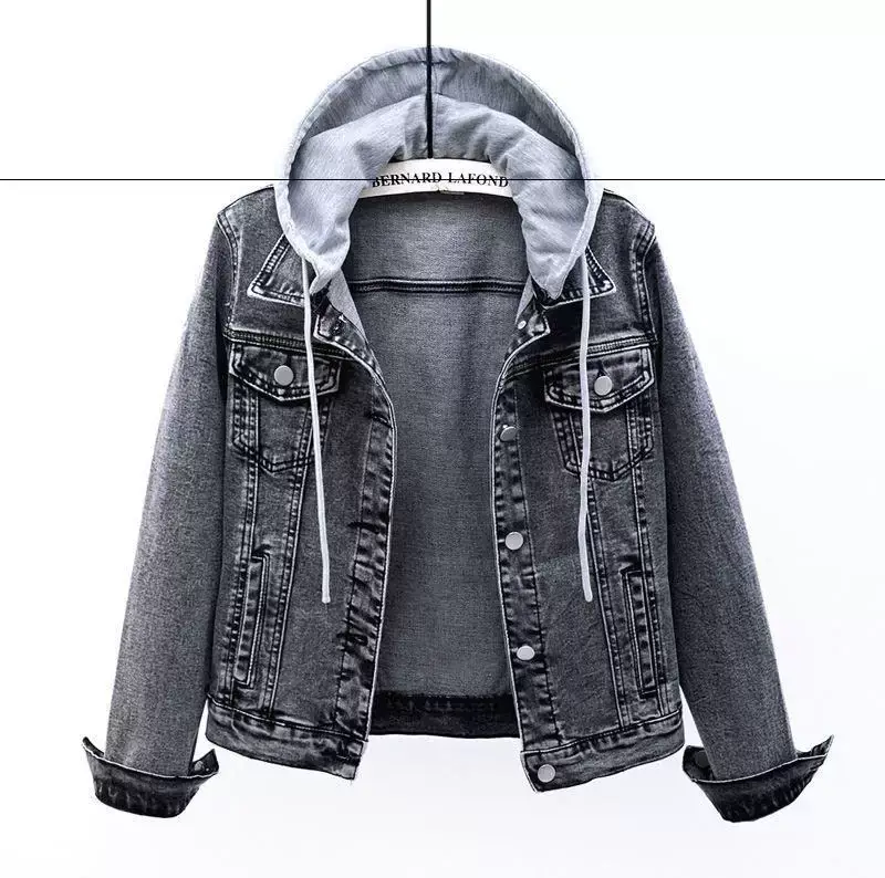 Women Denim Short Jacket with Fringe Trim 2025 Spring — feature 24