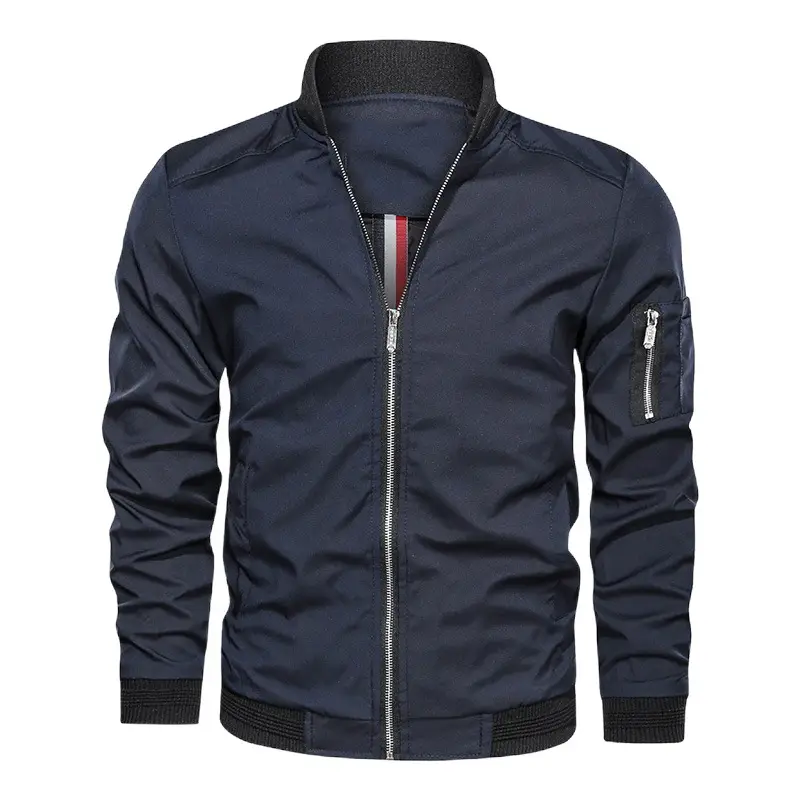 Men's Black Oversized Baseball Jacket Spring Autumn Loose Fit