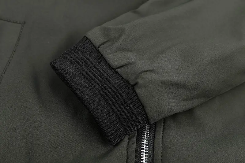 Men's Black Oversized Baseball Jacket Spring Autumn Loose Fit — feature 14