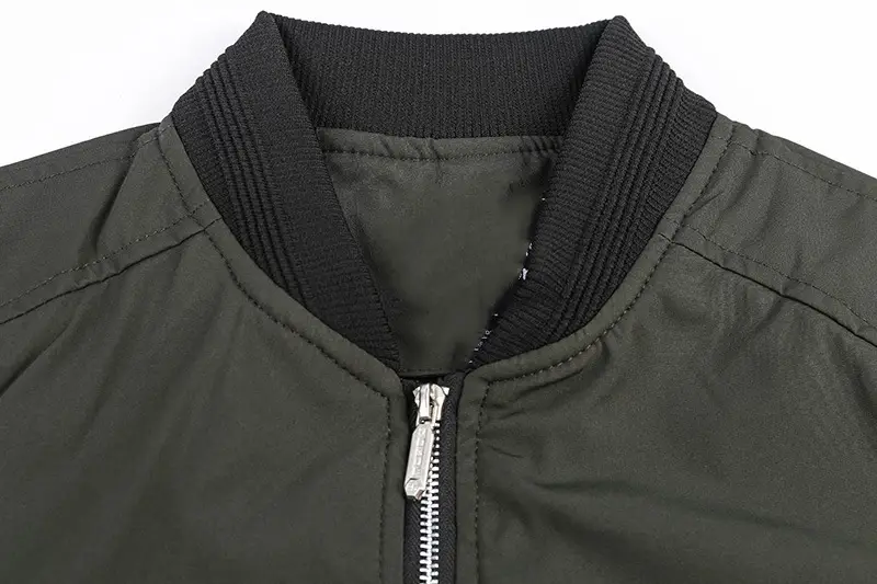 Men's Black Oversized Baseball Jacket Spring Autumn Loose Fit — feature 15