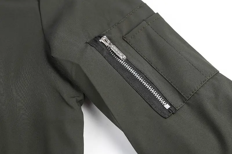 Men's Black Oversized Baseball Jacket Spring Autumn Loose Fit — feature 19