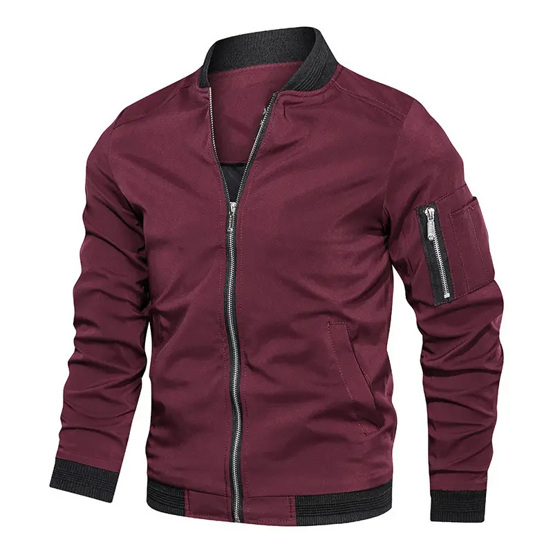 Men's Black Oversized Baseball Jacket Spring Autumn Loose Fit — feature 2