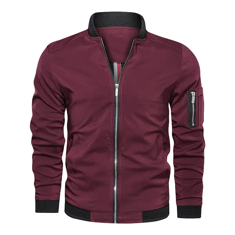 Men's Black Oversized Baseball Jacket Spring Autumn Loose Fit — feature 3