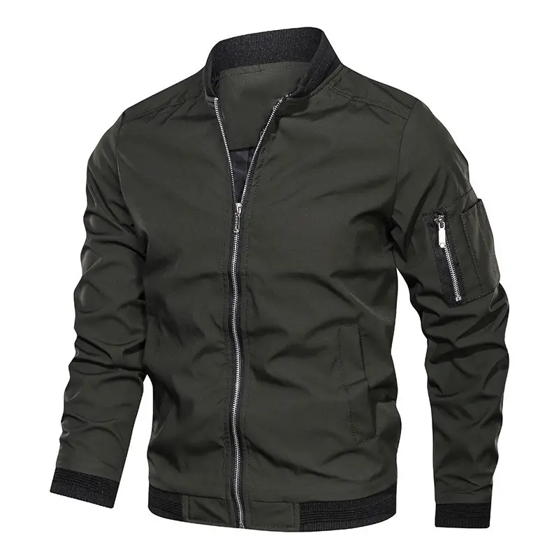 Men's Black Oversized Baseball Jacket Spring Autumn Loose Fit — feature 5