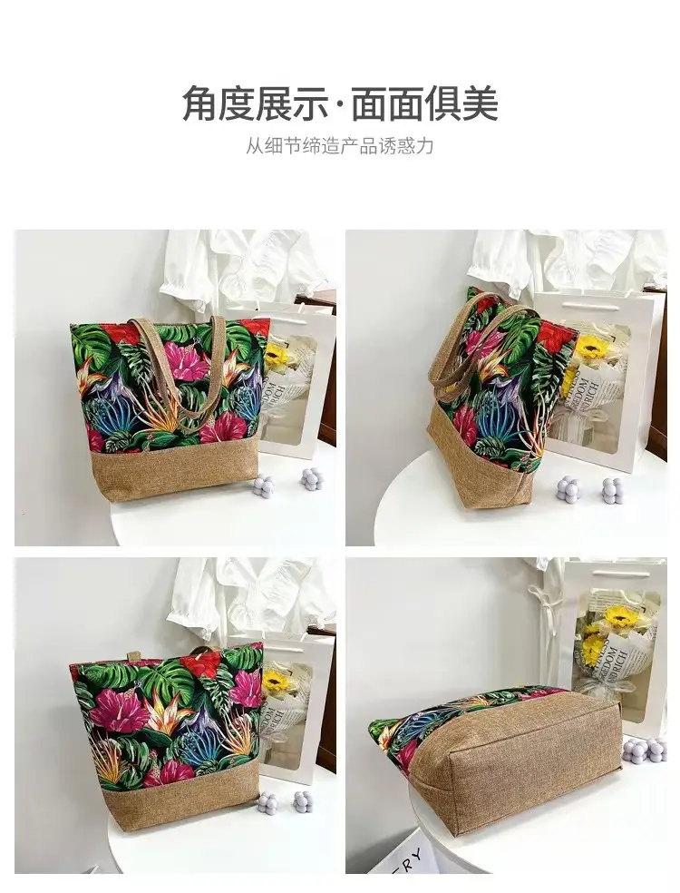 Fashion Canvas Bag Large Capacity Women's Shoulder Bag — feature 11