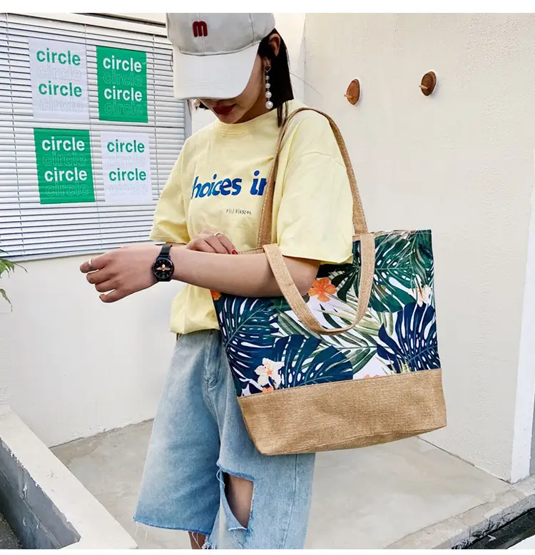 Fashion Canvas Bag Large Capacity Women's Shoulder Bag — feature 14