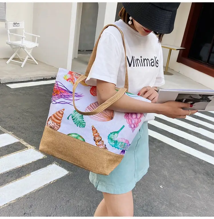 Fashion Canvas Bag Large Capacity Women's Shoulder Bag — feature 24
