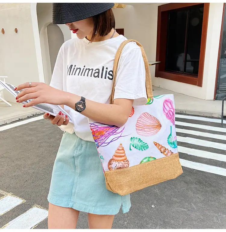 Fashion Canvas Bag Large Capacity Women's Shoulder Bag — feature 25