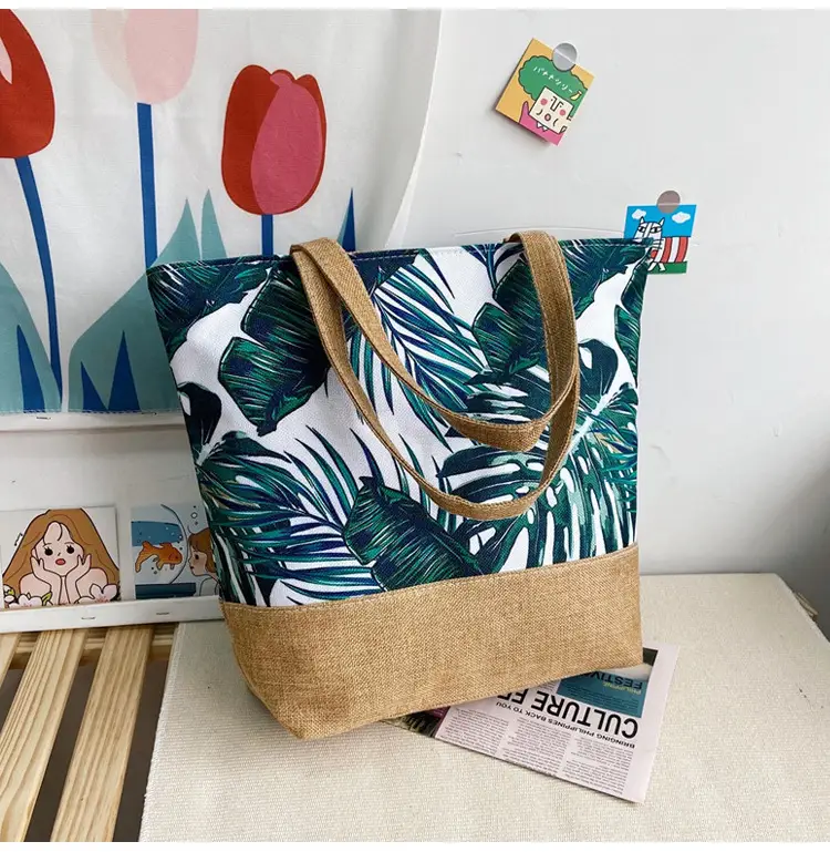 Fashion Canvas Bag Large Capacity Women's Shoulder Bag — feature 35