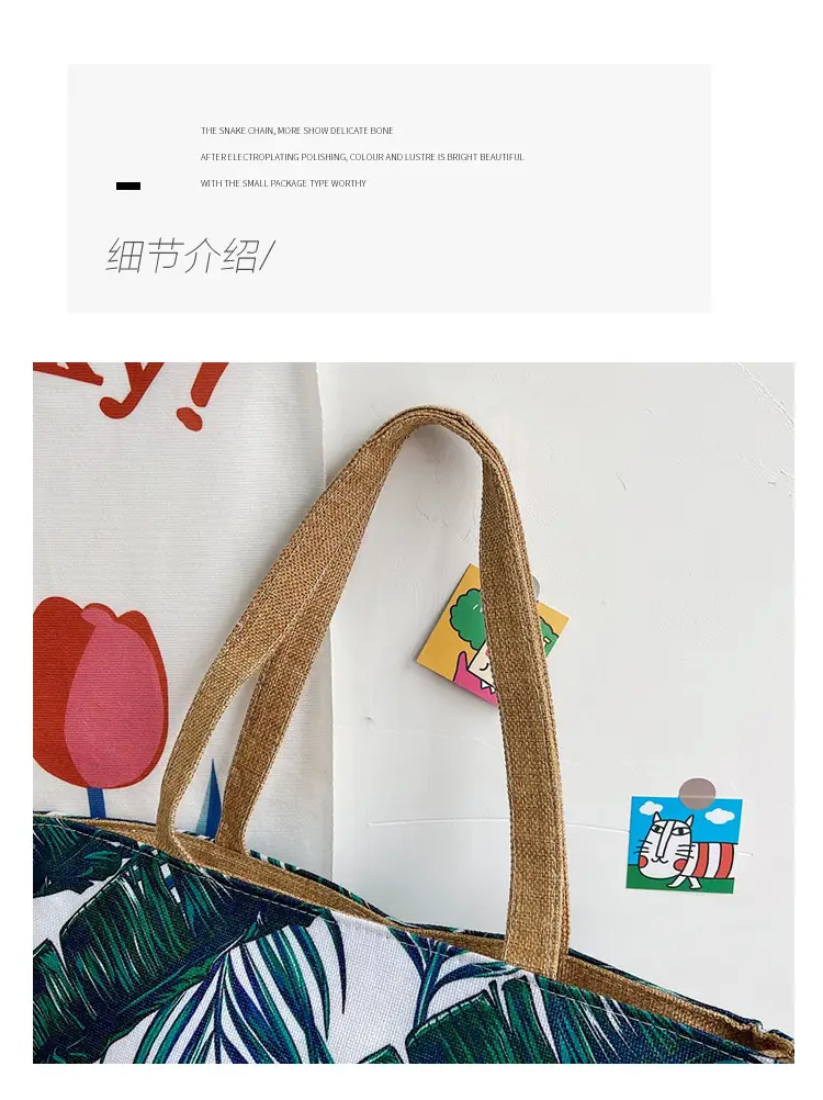 Fashion Canvas Bag Large Capacity Women's Shoulder Bag — feature 7