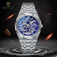 Men's Black Steel Watch with Luminous Dial — feature 9