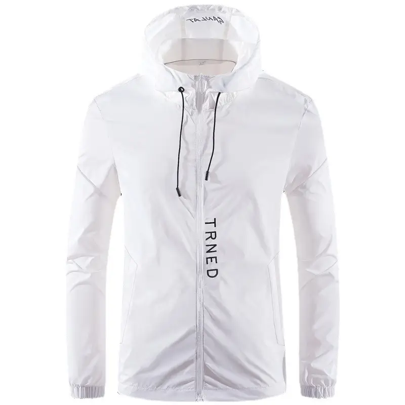 Men's White Thin Elastic Fishing Jacket UV Protection - Image 8