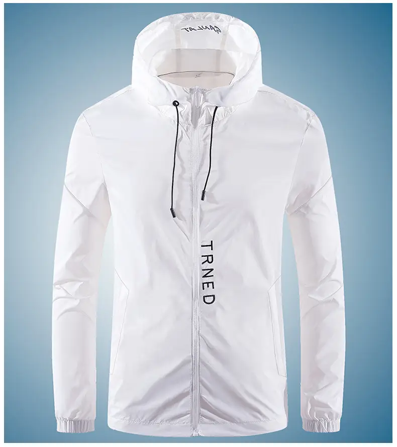 Men's White Thin Elastic Fishing Jacket UV Protection — feature 10