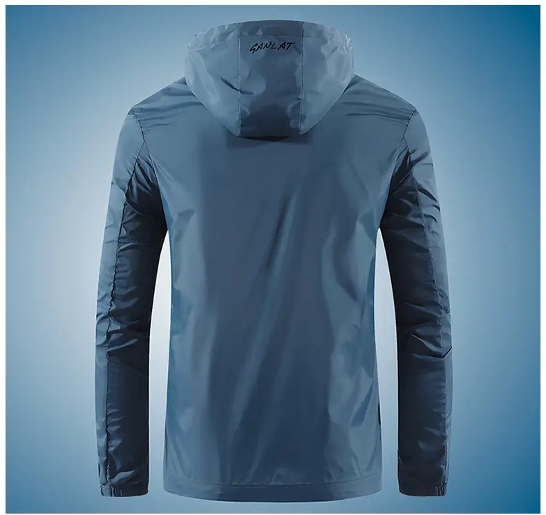 Men's White Thin Elastic Fishing Jacket UV Protection — feature 9