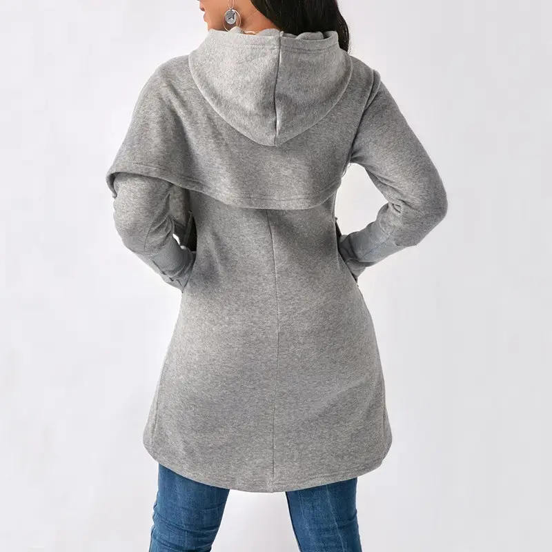 Women's Long Sleeve Hoodie Black 2023 — feature 2