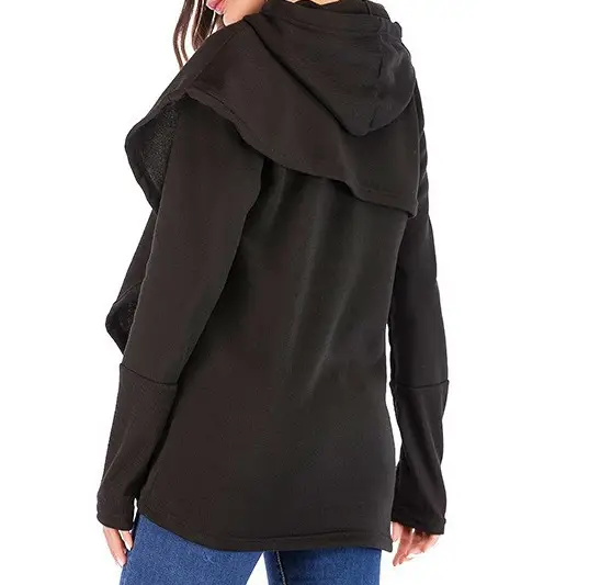 Women's Long Sleeve Hoodie Black 2023 — feature 6