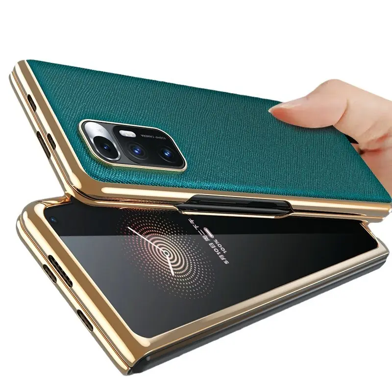 Xiaomi Mix Fold Phone Case Black Gold Flip Cover - Image 11