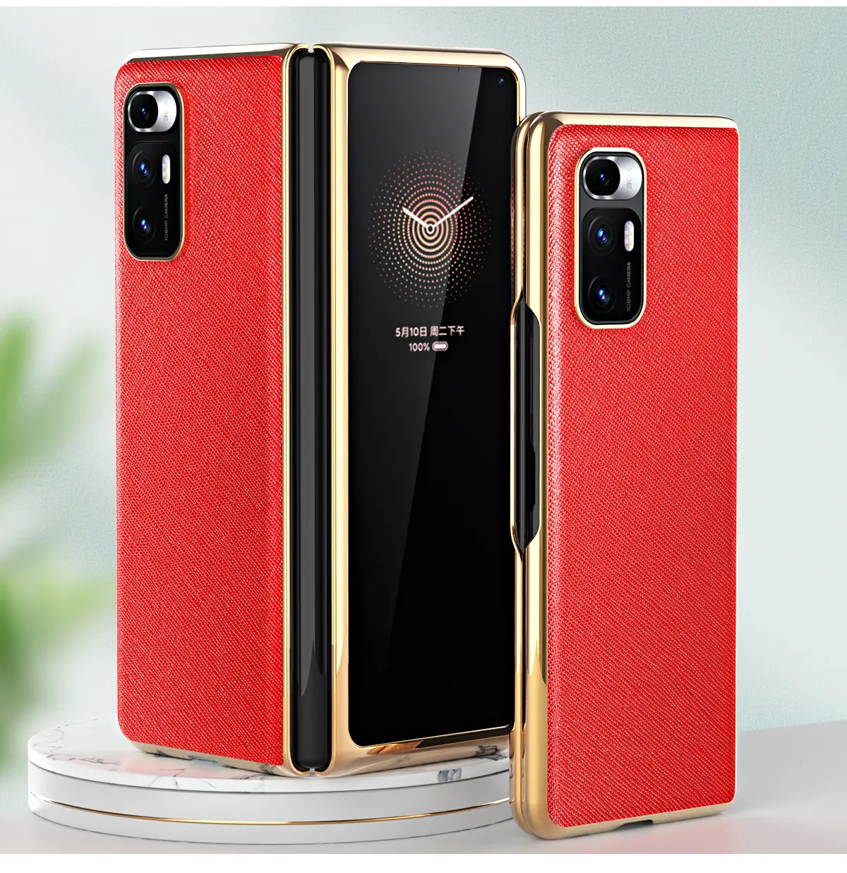 Xiaomi Mix Fold Phone Case Black Gold Flip Cover — feature 17