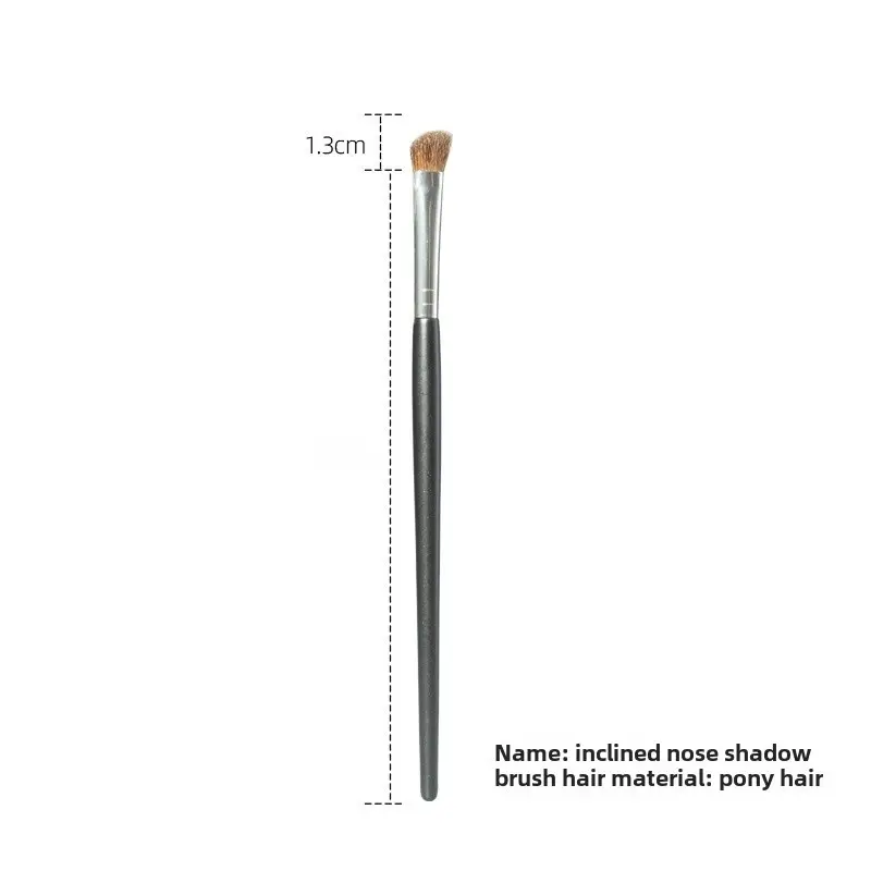 Oblique Eyebrow Brush 17cm Fiber Hair Makeup Tool - Image 3
