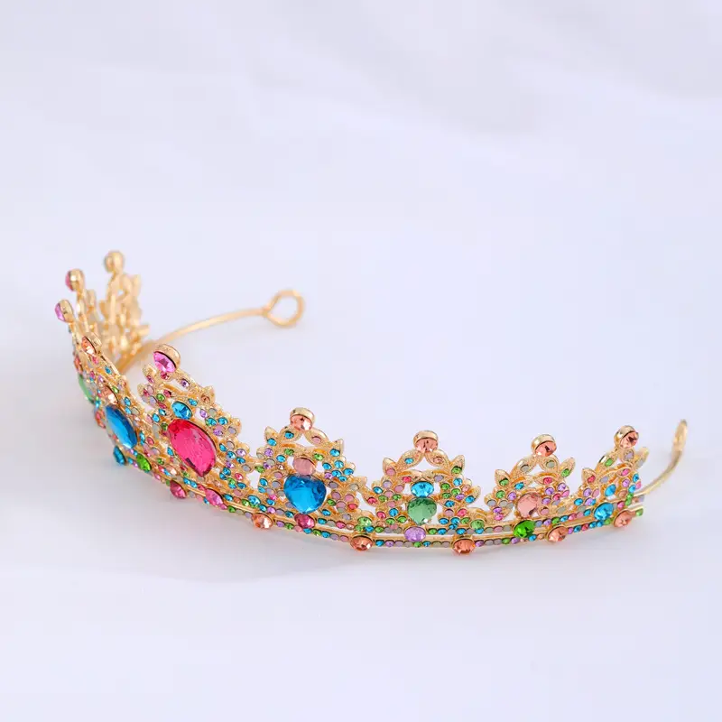 Noble Black Gemstone Sparkling Diamond Bridal Headdress — feature 11
