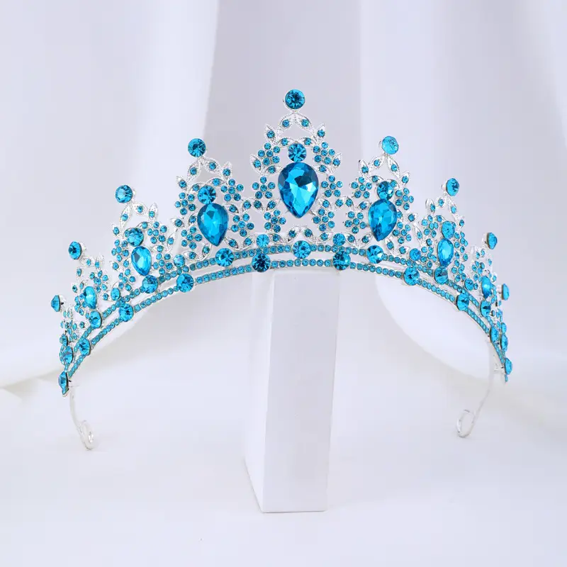 Noble Black Gemstone Sparkling Diamond Bridal Headdress — feature 8