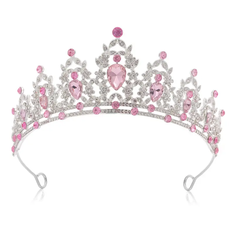 Noble Black Gemstone Sparkling Diamond Bridal Headdress - Image 24