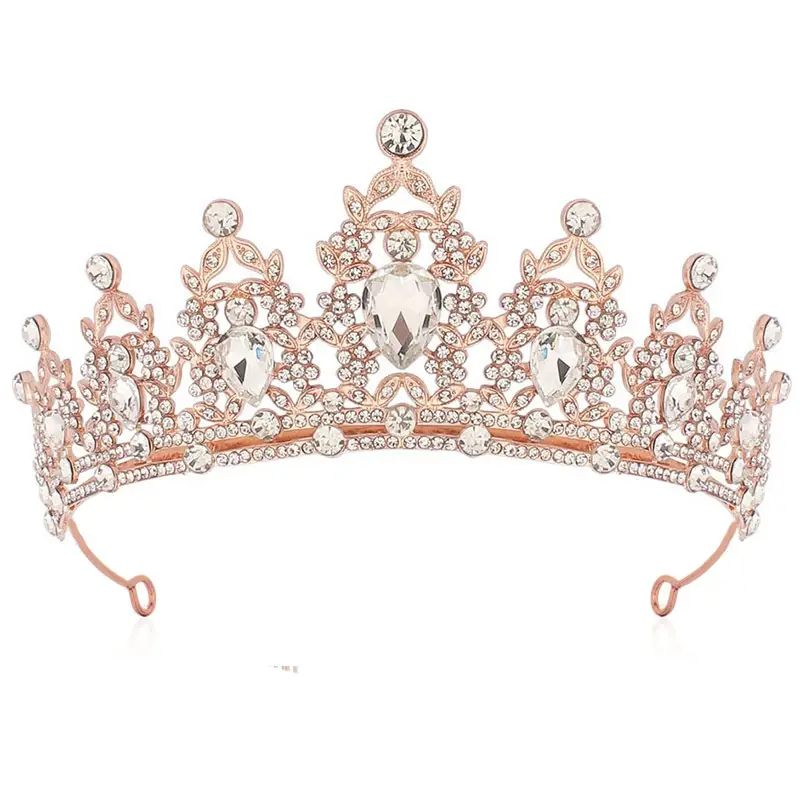 Noble Black Gemstone Sparkling Diamond Bridal Headdress - Image 2