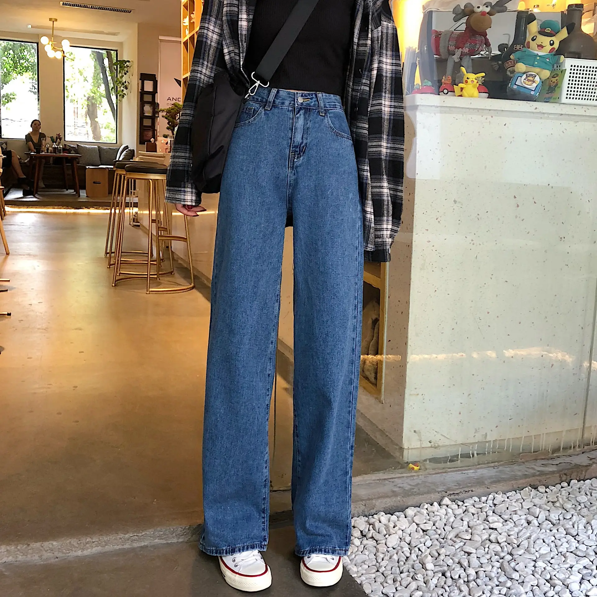 2026 Summer Women Wide Leg Jeans High Waist Slimming Washed - Image 5