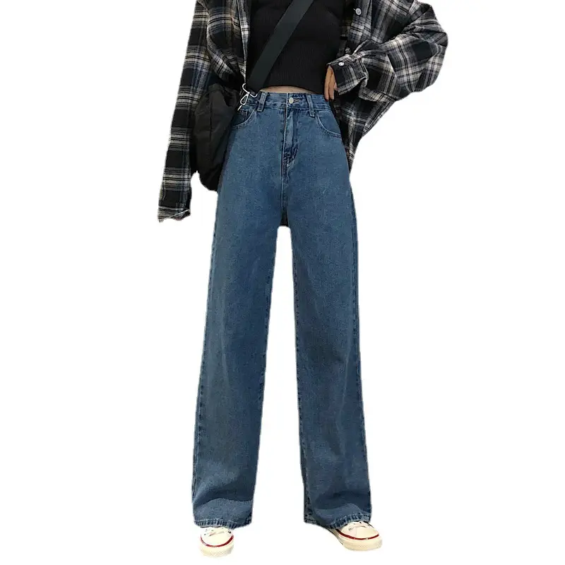 2026 Summer Women Wide Leg Jeans High Waist Slimming Washed - Image 7