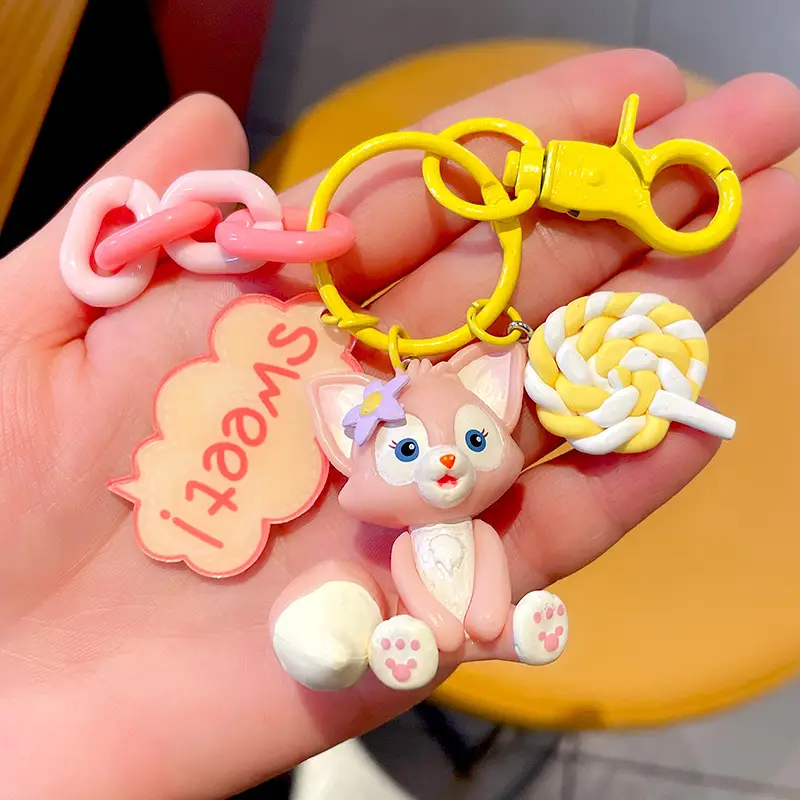 Toy Story Keychain Pendant Buzz Lightyear Woody Three-Eyed Alien Lotso Car Keychain Female Doll