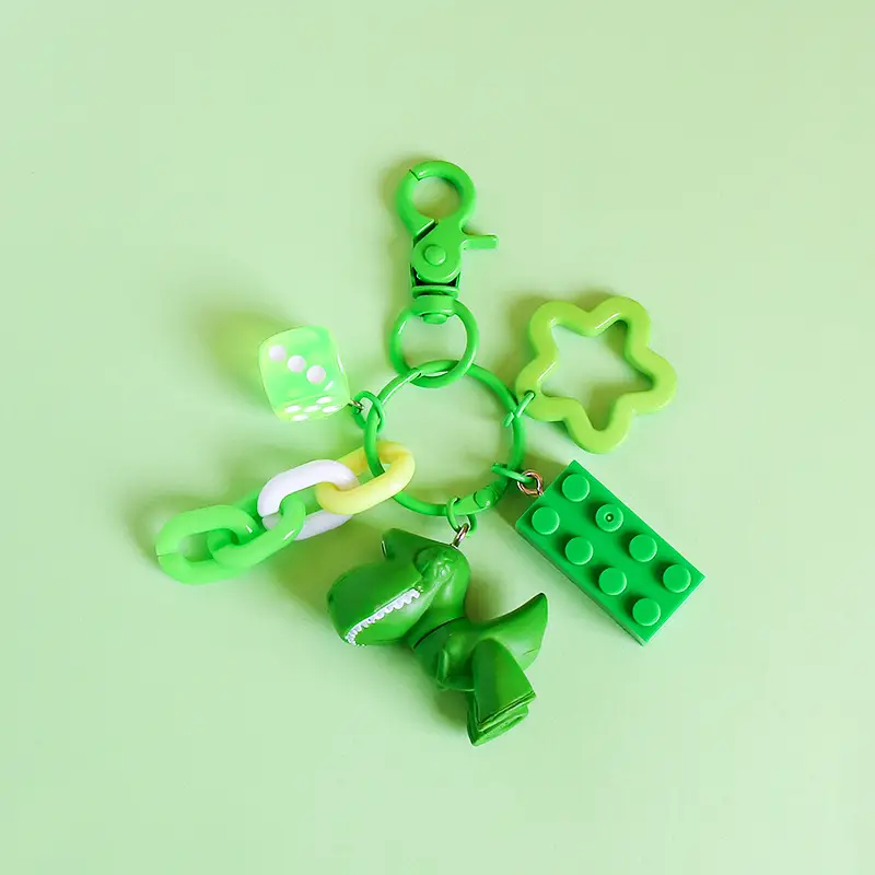 Toy Story Keychain Pendant Buzz Lightyear Woody Three-Eyed Alien Lotso Car Keychain Female Doll