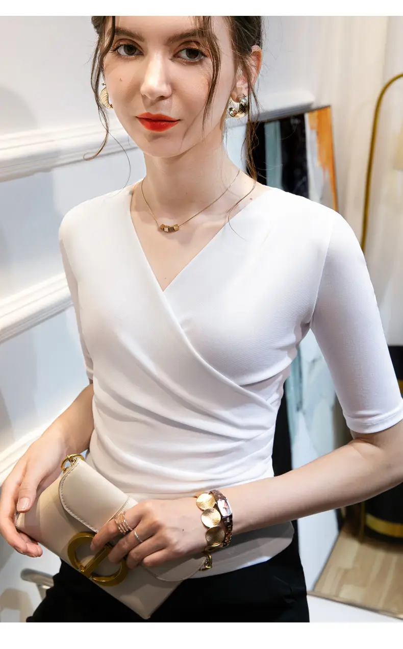 Brown Cross V Mesh Top Mid Sleeve Large — feature 13