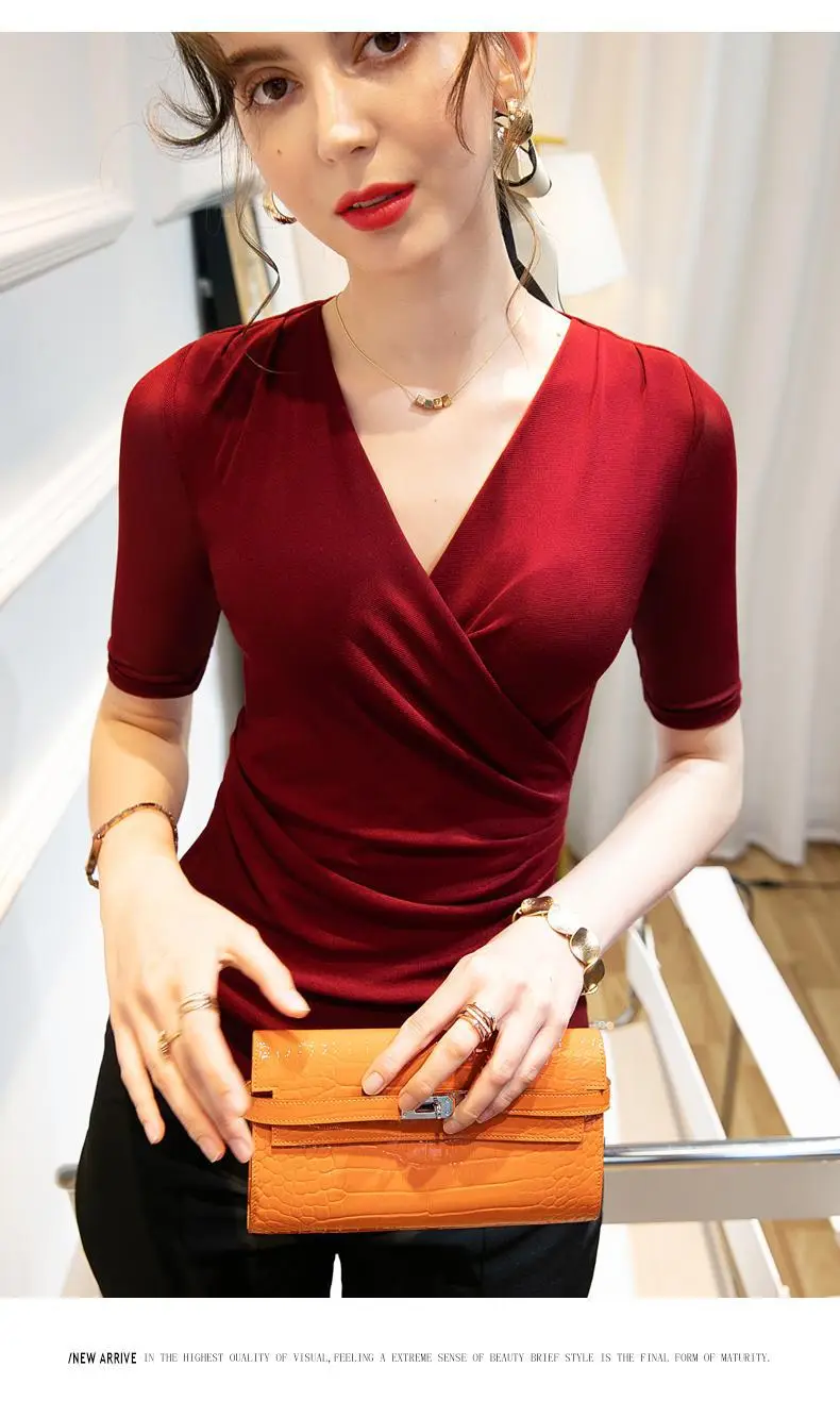 Brown Cross V Mesh Top Mid Sleeve Large — feature 24