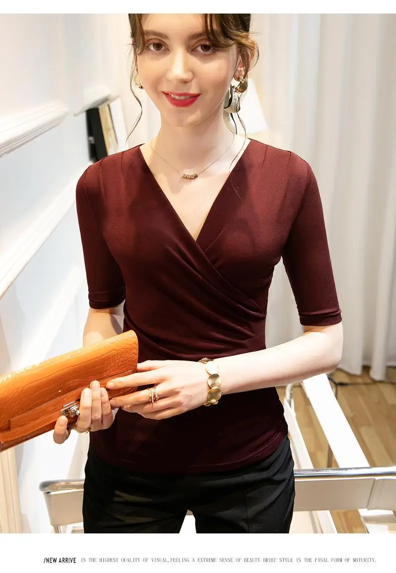 Brown Cross V Mesh Top Mid Sleeve Large — feature 27