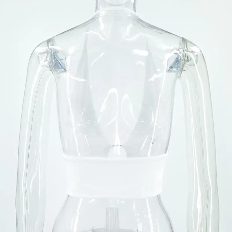 White Round Hook Crop Top for Women — feature 11