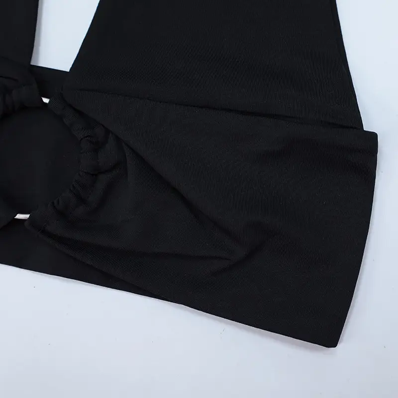 White Round Hook Crop Top for Women — feature 18